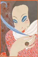 Georges Lepape, La Plume, 1914, gouache and pochoir on paper