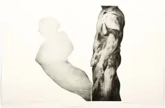 Michael Mazur, Diptych The Artist, 1968, etching on heavy paper