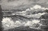 Leo Meissner, Clearing Away, undated, wood, engraving on Arches paper