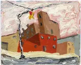 Arnold Sharrad, Red Hook (Brooklyn), 2001, oil and heavy impasto on artist's board