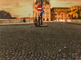 Bruce Bomberger, Rue Montmartre, undated, color, lithograph on paper
