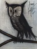 Bernard Buffet, Little Owl, 1968, lithograph