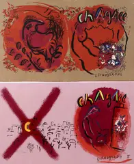 Untitled by Marc Chagall, Lithograph, lithograph book cover, proof, offered Aug 2022