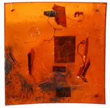 Adrienne Heinrich, Untitled Abstraction, cast silicone, collage with found objects