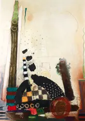 Going Up by Aleah Koury, lithograph, offered Aug 2022