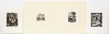 George Mackley, Collection of 4 wood engravings, including Moorings and three other Landscape images, each, pencil