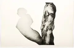 Michael Mazur, Diptych The Artist, 1968, etching on heavy paper