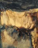 Larissa Osby, Untitled Landscape Abstraction, circa 1960's, mixed media on paper