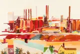 Charles C. Pitcher, (American/Western PA, 1927-2009), South Side Works, 1970, watercolor