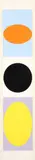 Untitled Abstract from the +-x9 Suite by Yaacov Agam, 1983, screenprint on heavy paper, offered Jun 2022