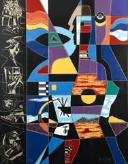 Neal Doty, Man of Colors, undated, color, serigraph
