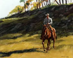 Shady Bank by Richard Audley Freeman, oil on board, offered Jun 2022