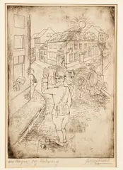 Hanns Kralik, Der Morgen [The Morning], 1929, etching on paper
