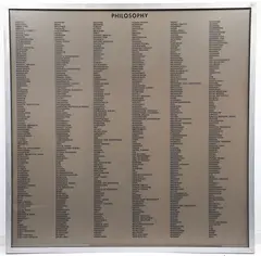 Thomas Locher, Philosophy, 1985, Silkscreen on aluminum mounted on wood in artist's