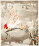 Laura Owens, Untitled Rooster (LO270)