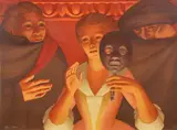 George Tooker, Un Ballo in Maschera, 1984, lithograph