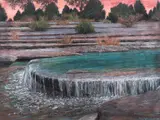 Glenn Whitehead, Rocks in the Creek Scene, 1995, pastel on paper