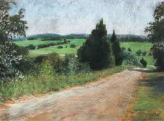 Glenn Whitehead, Rural Road, c.2000, pastel on paper
