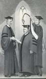 Grant Wood, Honorary Degree, 1937, lithograph