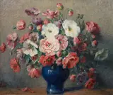 Carle John Blenner, Floral Still Life, undated, oil on canvas