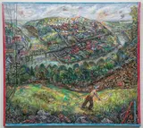 Robert Qualters, (American/Western PA, born 1934), Mon Valley City View