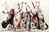 Arman, Untitled Violins, lithograph printed in colors
