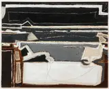 Eric Atkinson, Huron I, circa 1986, acrylic, sand and mixed media on canvasboard