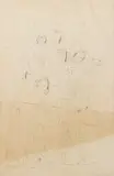 Georgian Folk Singers with Two Does by Lado Gudiashvili, 1923, pencil on paper, offered Apr 2022