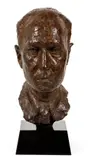 Chaim Gross, Bust Portrait of Harold Ruttenberg, 1970, cast