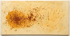 Georg Herold, Caviar Painting, 1989, acrylic, caviar, and shellack on canvas