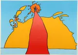Peter Max, His Own Eclipse, 1977, serigraph printed in colors on Fabriano paper