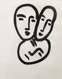 Henri Matisse, Trois Tetes, A l'Amite (D. 827), 1951-, 1952, aquatint