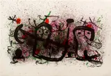 Ma de proverbs, 1970, (Ref. Mourlot #673) (Hand Made Proverbs), Color by Joan Miró, lithograph on Arches paper, offered Apr 2022