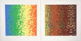 David Roth, Untitled 15 and Untitled 23 , 1979, serigraphs printed in colors, pencil