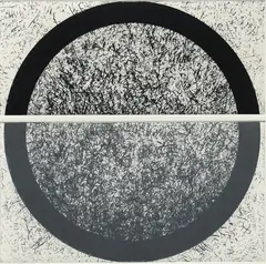 Carole Seborovski, Circle / Accumulation, 1992, etching and aquatint on paper