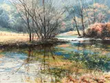 Michael Wheeler, Winter Swamp, contemporary, acrylic on canvas