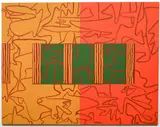 Karsten Wittke, Flecken [Stains], 1988, acrylic on canvas