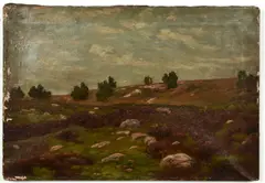 Ben Foster, (American, 1852-1926), Rocky Field, c.1900, oil on canvas