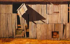 Rustic Barn by Paul Lipp, 1965, watercolor on artist's board, offered Mar 2022