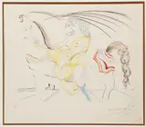 Salvador Dalí, Lady Godiva on Horseback, undated, color, engraving on Arches wove paper