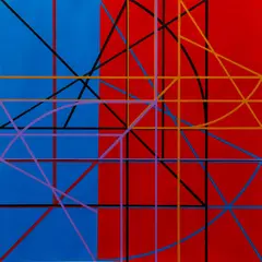 No. 1 Diagrams of The Golden Proportion No. 2 by Harry Grant, 2009, acrylic on paper, offered Mar 2022