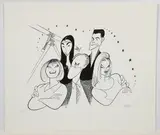 Al Hirschfeld, Third Rock From the Sun, late 1990s