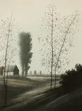 Robert Kipniss, A Place I Tried To Explain, lithograph printed in colors