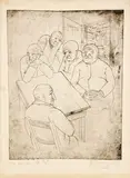 Hanns Kralik, Die Honoratioren [The Honoraries], 1928, etching on paper