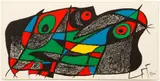 Sweden, from Escultor Suite, 1974, color by Joan Miró, lithograph, offered Mar 2022