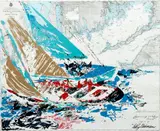 LeRoy Neiman, America's Cup, 19th Challenge Newport, Sept. 17, '64, 1964, color