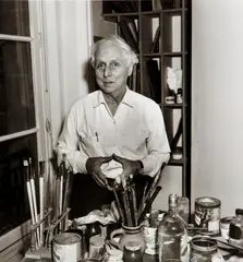 Portrait of Max Ernst, silver gelatin by André Ostier, photograph, 1965, offered Mar 2022