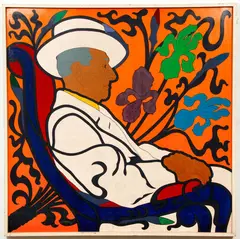 Portrait of Asa Janney Pleasants by Warren K. Pleasants, 1970, gouache on paperboard, offered Mar 2022