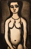 Georges Rouault, Fille Nue from Le Reincarnations du Pere Ubu, 1928, etching on paper, initialed and