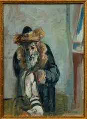 Ilya Schor, The Old Rabbi, c.1950s, oil on board